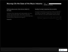 Tablet Screenshot of musicbizmuse.wordpress.com