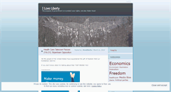 Desktop Screenshot of iloveliberty.wordpress.com