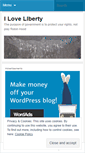 Mobile Screenshot of iloveliberty.wordpress.com