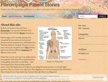 Tablet Screenshot of fibromyalgiapatientstories.wordpress.com