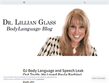 Tablet Screenshot of drlillianglassbodylanguageblog.wordpress.com