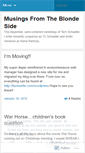 Mobile Screenshot of musingsfromtheblondeside.wordpress.com