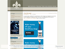 Tablet Screenshot of musingsfromtheblondeside.wordpress.com
