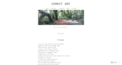 Desktop Screenshot of commitart.wordpress.com