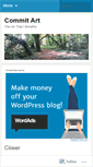 Mobile Screenshot of commitart.wordpress.com