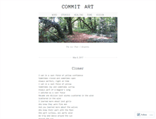 Tablet Screenshot of commitart.wordpress.com