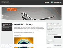 Tablet Screenshot of marumodern.wordpress.com