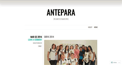 Desktop Screenshot of antepara.wordpress.com