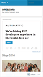 Mobile Screenshot of antepara.wordpress.com