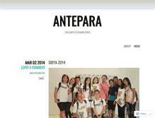 Tablet Screenshot of antepara.wordpress.com