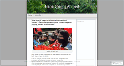 Desktop Screenshot of hanashams.wordpress.com