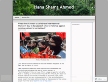 Tablet Screenshot of hanashams.wordpress.com