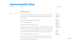 Desktop Screenshot of andrewhambly.wordpress.com