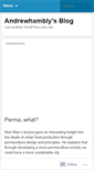 Mobile Screenshot of andrewhambly.wordpress.com