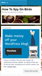 Mobile Screenshot of howtospyonbirds.wordpress.com