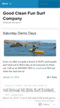 Mobile Screenshot of goodcleanfunsurf.wordpress.com