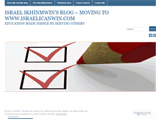 Tablet Screenshot of israelikhinmwin.wordpress.com