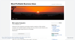 Desktop Screenshot of mostprofitablebusiness.wordpress.com