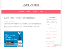 Tablet Screenshot of lauriecaumette.wordpress.com