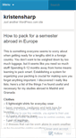 Mobile Screenshot of kristensharp.wordpress.com