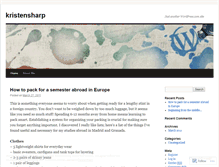 Tablet Screenshot of kristensharp.wordpress.com