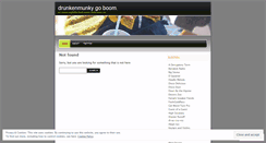 Desktop Screenshot of drunkenmunky.wordpress.com
