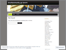 Tablet Screenshot of drunkenmunky.wordpress.com