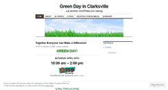 Desktop Screenshot of greendayclarksville.wordpress.com