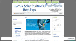 Desktop Screenshot of lordexspineinstitute.wordpress.com