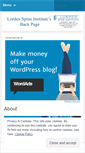 Mobile Screenshot of lordexspineinstitute.wordpress.com