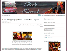 Tablet Screenshot of bookobssessed.wordpress.com