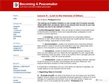 Tablet Screenshot of becomingapeacemaker.wordpress.com