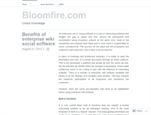 Tablet Screenshot of bloomfirecom.wordpress.com