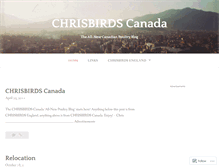 Tablet Screenshot of chrisbirds.wordpress.com