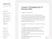 Tablet Screenshot of angierines.wordpress.com