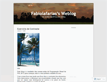 Tablet Screenshot of fabiolafarias.wordpress.com