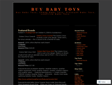 Tablet Screenshot of buybabytoys.wordpress.com