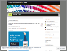 Tablet Screenshot of glamnation.wordpress.com