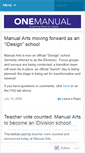 Mobile Screenshot of manualarts.wordpress.com