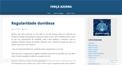 Desktop Screenshot of forcaazurra.wordpress.com