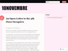 Tablet Screenshot of 10novembre.wordpress.com