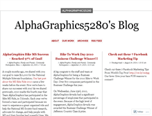 Tablet Screenshot of alphagraphics5280.wordpress.com