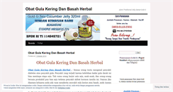 Desktop Screenshot of obatgulakeringdanbasahherbalblog.wordpress.com