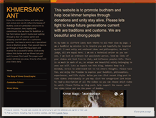 Tablet Screenshot of khmersakyant.wordpress.com