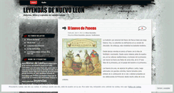 Desktop Screenshot of leyendasdenuevoleon.wordpress.com