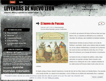 Tablet Screenshot of leyendasdenuevoleon.wordpress.com