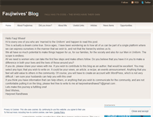 Tablet Screenshot of faujiwives.wordpress.com
