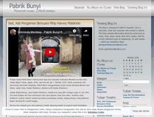 Tablet Screenshot of pabrikbunyi.wordpress.com