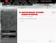 Tablet Screenshot of grapplingmagazine.wordpress.com