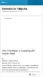 Mobile Screenshot of animalsinhalacha.wordpress.com